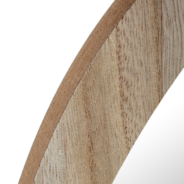 Espejo Pared Madera Natural, Colgado Vertical Y Horizontal 48,5x1,2x68,5cm