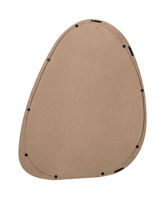 Espejo Pared Madera Natural, Colgado Vertical Y Horizontal 48,5x1,2x68,5cm