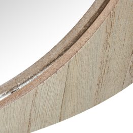 Espejo Pared Madera Natural, Colgado Vertical Y Horizontal 48,5x1,2x68,5cm