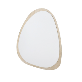 Espejo Pared Madera Natural, Colgado Vertical Y Horizontal 48,5x1,2x68,5cm