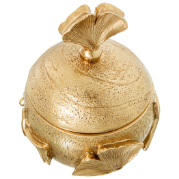 Joyero Resina Dorada Ø10,5x13cm