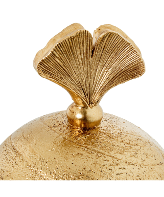 Joyero Resina Dorada Ø10,5x13cm