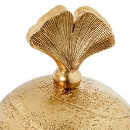 Joyero Resina Dorada Ø10,5x13cm