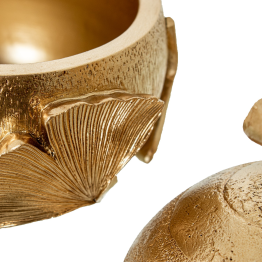 Joyero Resina Dorada Ø10,5x13cm
