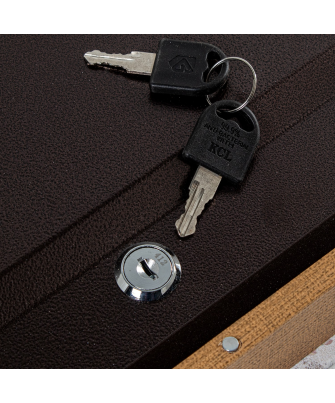 Caja Libro Madera Dm C/caja Caudales Metal 26x17x5cm