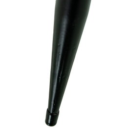 Mesa Auxiliar Madera Natural C/patas Metal Negro Ø40x43.5cm