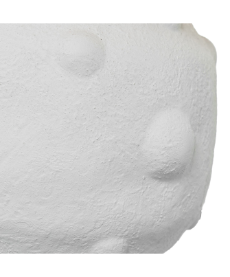 Lámpara Sobremesa Cerámica Blanca Ø15x25cm Tulipa:ø15cm