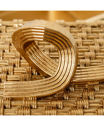 Joyero Resina Dorado 19,5x10x7,5cm Diseño Elegante y Duradero para Joyas