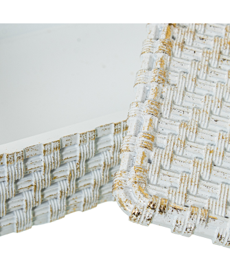 Joyero Resina Blanco 19,5x10x7,5cm Diseño Elegante y Duradero para Joyas