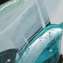 Set 5 Cuadros Lienzo Flores 1-50x1,5x50cm, 4-22x1,2x22cm