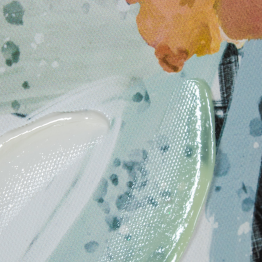 Set 5 Cuadros Lienzo Flores 1-50x1,5x50cm, 4-22x1,2x22cm