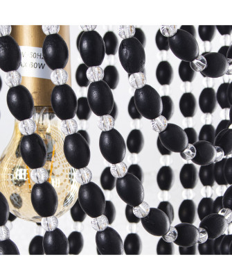 Lámpara Cuentas Oro / Negro