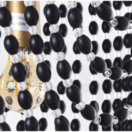 Lámpara Cuentas Oro / Negro