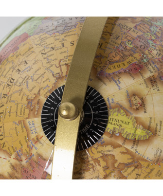 Globo Terráqueo Trípode Metal Latón