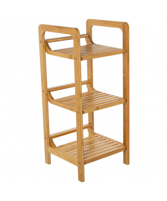 Estantería Baño 3 Baldas Bambú