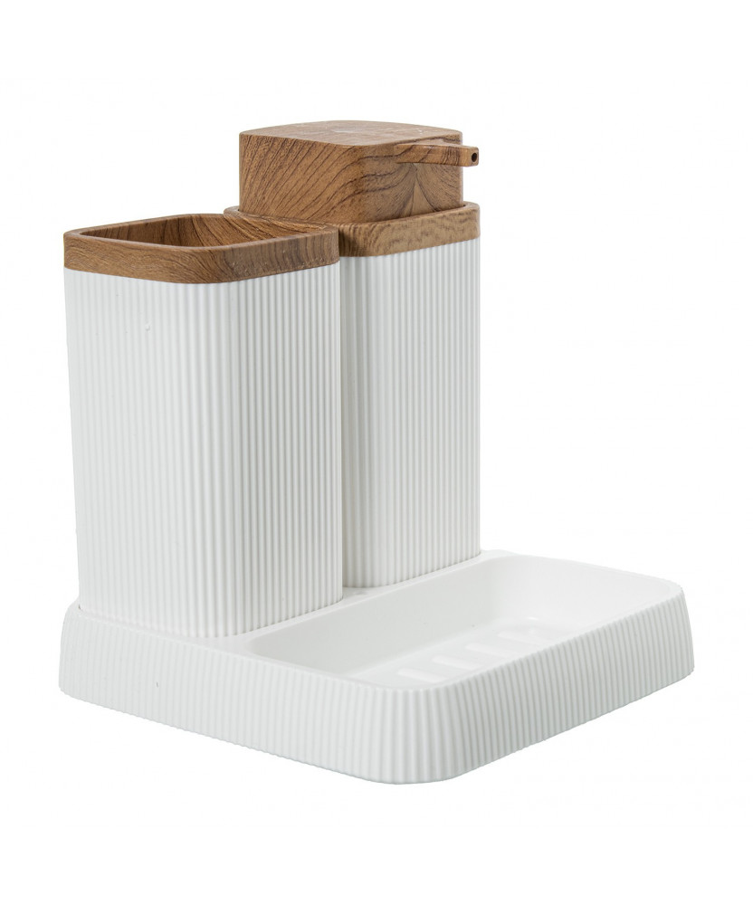 Set Baño Dosificador+Vaso+Jabonera