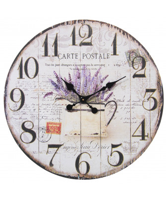 Reloj Vintage Lavanda 60 cm