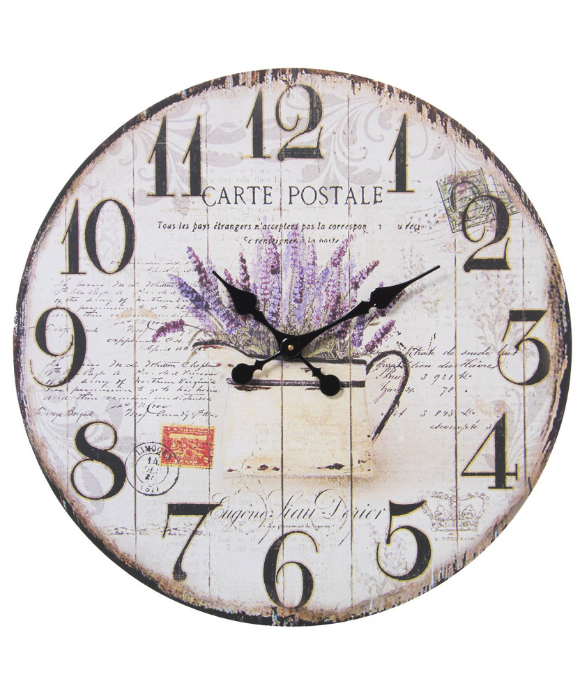 Reloj Vintage Lavanda 60 cm