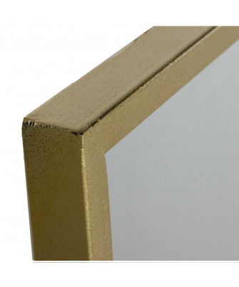 Espejo Ventana Metal Oro