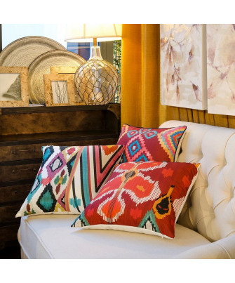 Cojín Rojo Mosaic