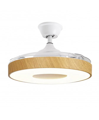 Ventilador Techo C/luz Madera Crestwood