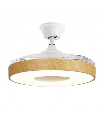 Ventilador Techo C/luz Madera Crestwood