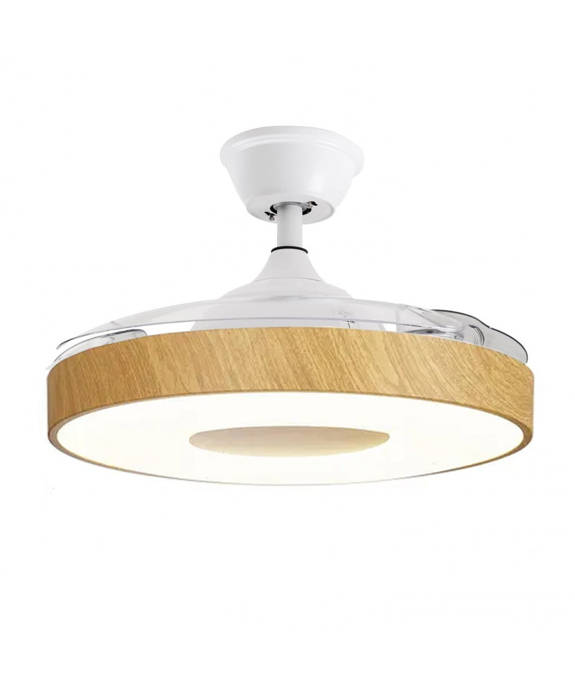Ventilador Techo C/luz Madera Crestwood
