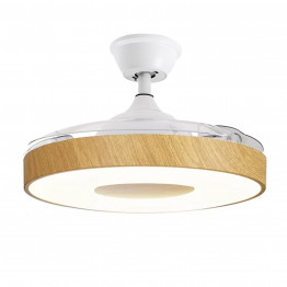 Ventilador Techo C/luz Madera Crestwood