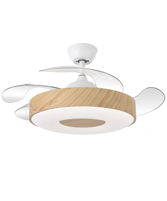 Ventilador Techo C/luz Madera Crestwood