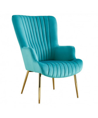 Sillón Velvet Turquesa