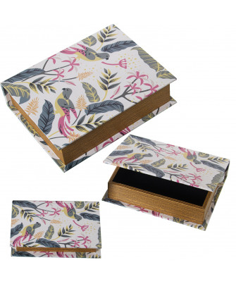 Set 3 Cajas Libro Loros