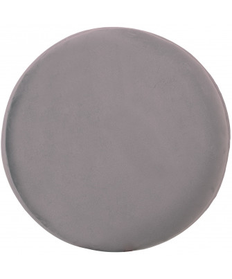 Puf Irvin Terciopelo Gris