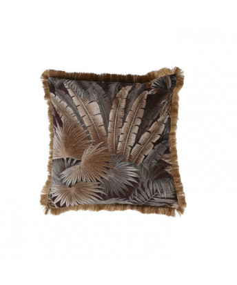 Cojín Jungla Plumas Terciopelo