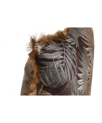 Cojín Jungla Plumas Terciopelo