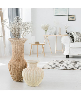 Jarrón Cerámica Marrón