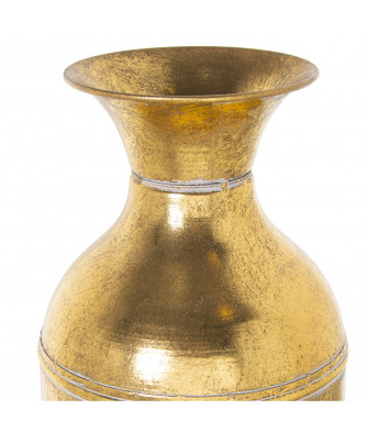 Jarrón Metal Dorado