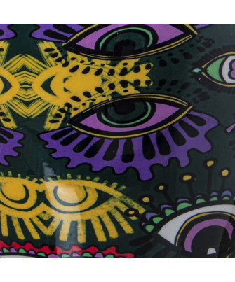 Jarrón Metal Esmaltado Ojos