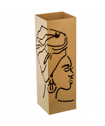 Paragüero Metal Dorado Africana