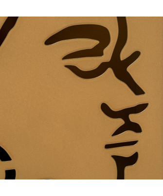 Paragüero Metal Dorado Africana