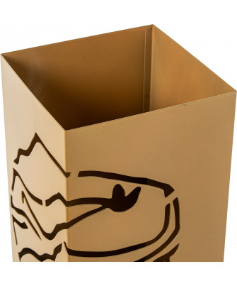 Paragüero Metal Dorado Africana