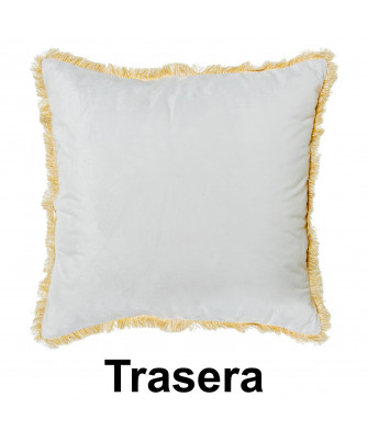 Cojín Terciopelo Flor Violeta